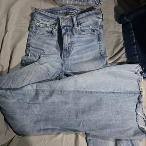 American Eagle Outfitters Light Blue Flare Jeans